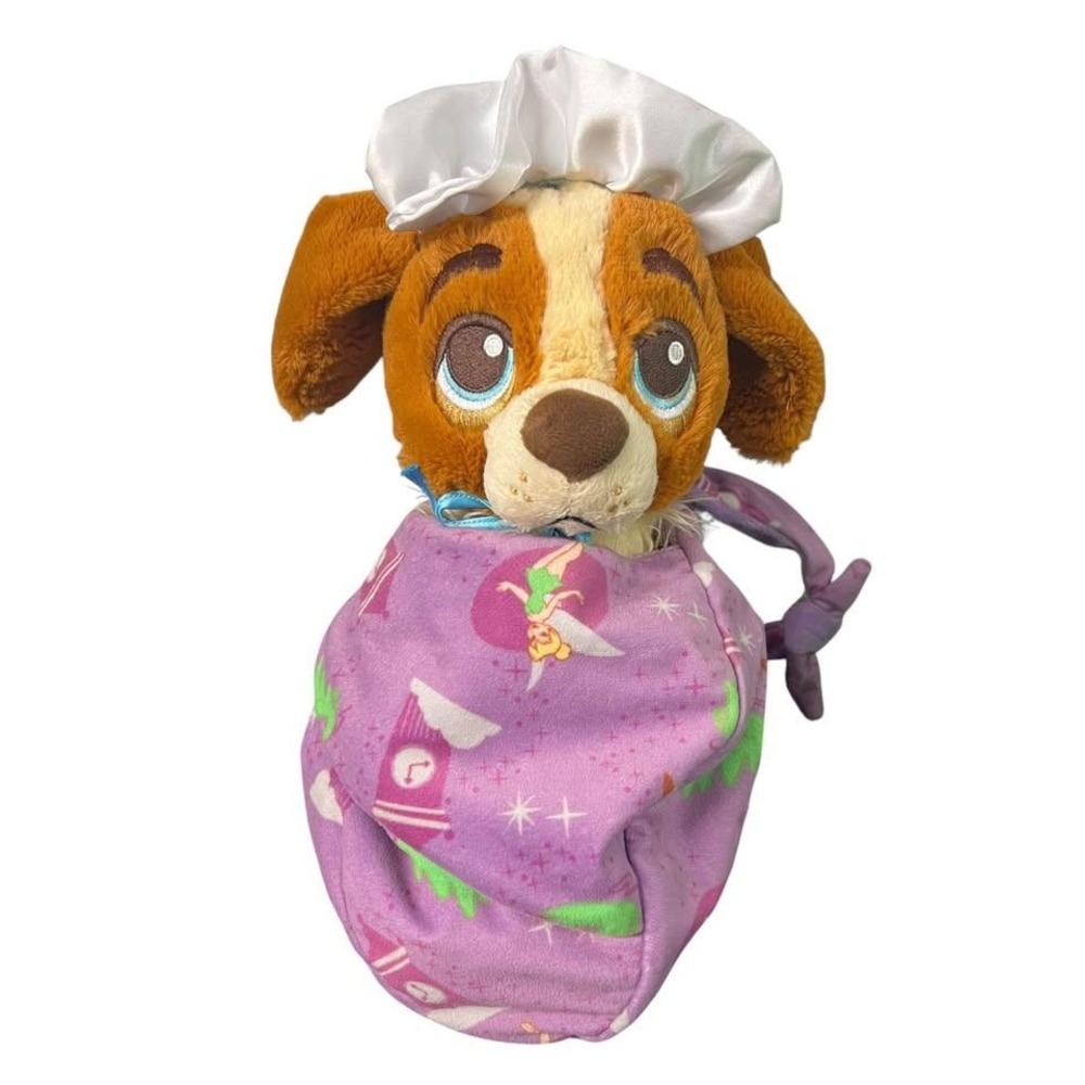 Disney Parks Disney Babies Nana in Pouch Blanket Plush RARE HTF Stuffed Toy